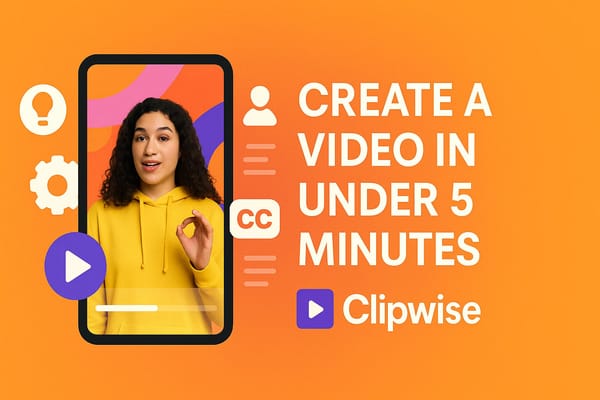 Quick video maker tools: create content in under 5 minutes